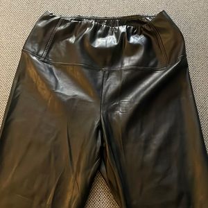 Aritzia Black Pleather leggings
